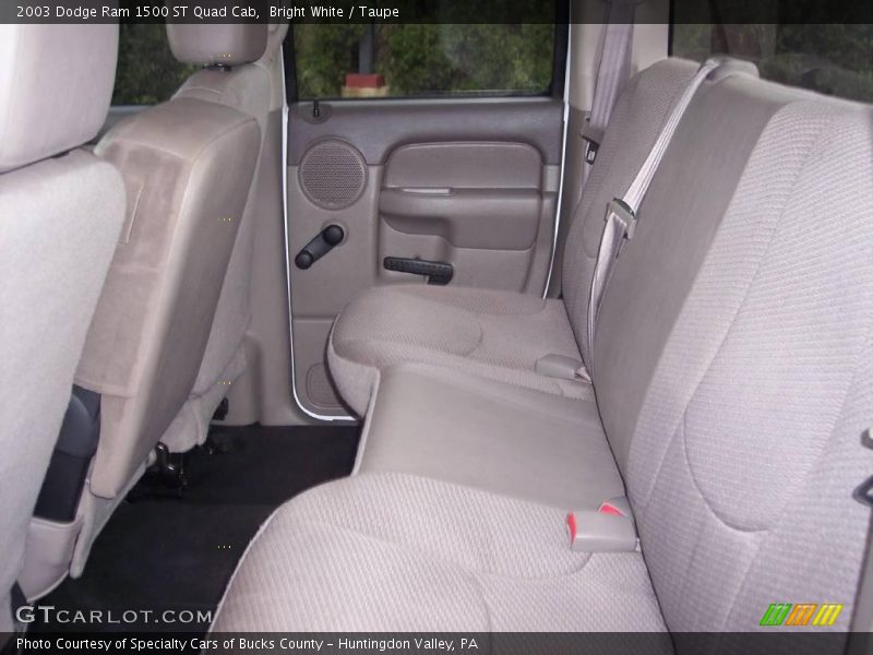 Bright White / Taupe 2003 Dodge Ram 1500 ST Quad Cab
