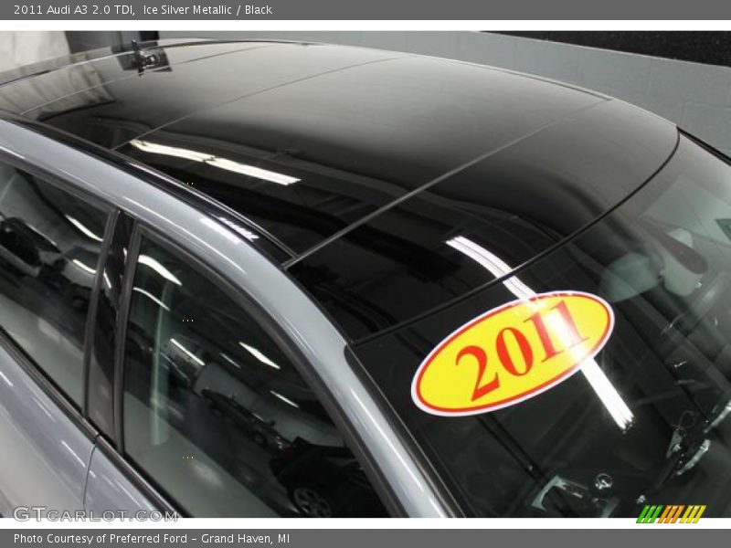 Ice Silver Metallic / Black 2011 Audi A3 2.0 TDI