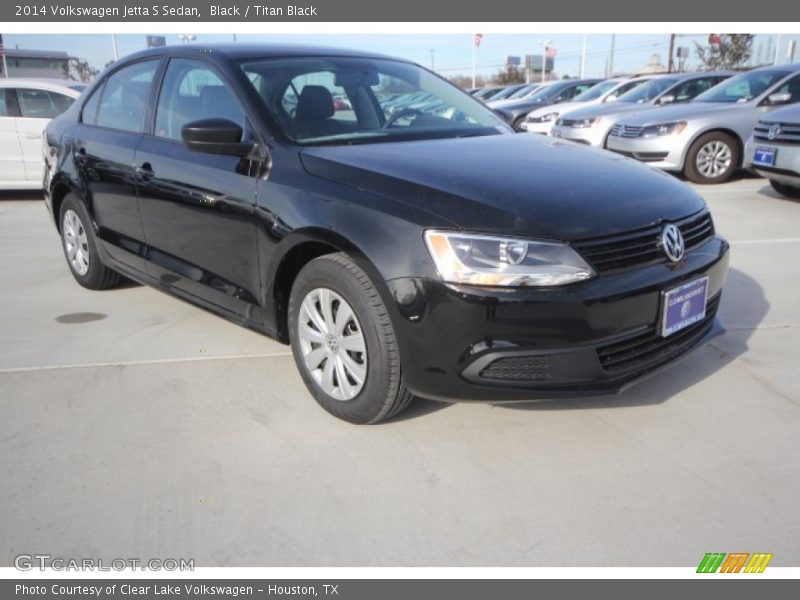 Black / Titan Black 2014 Volkswagen Jetta S Sedan
