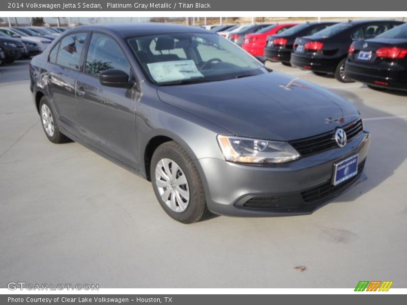 Platinum Gray Metallic / Titan Black 2014 Volkswagen Jetta S Sedan