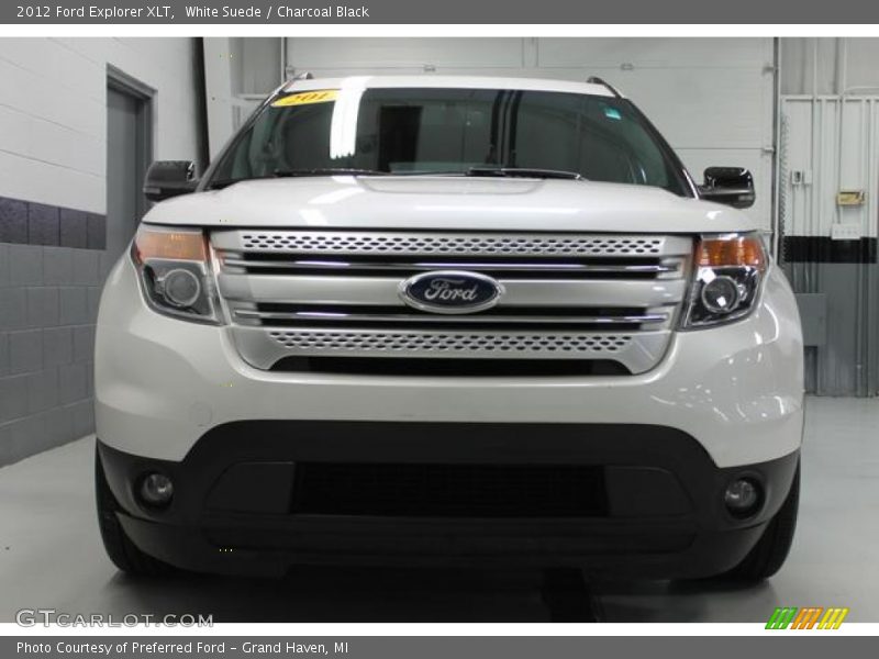 White Suede / Charcoal Black 2012 Ford Explorer XLT