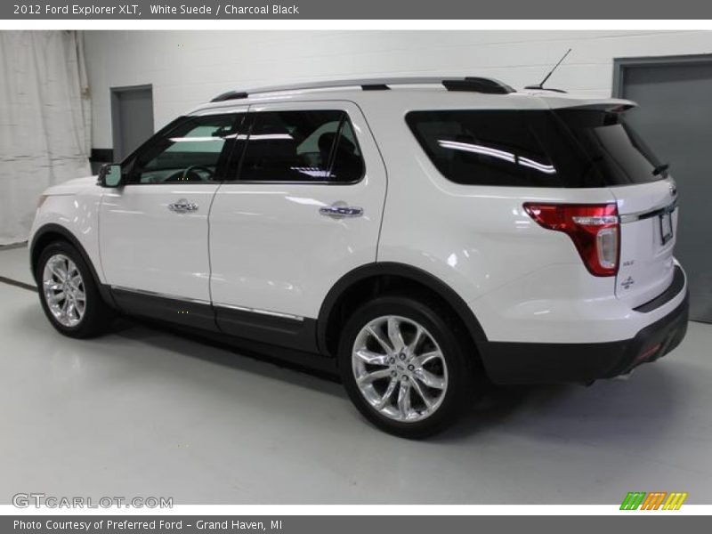 White Suede / Charcoal Black 2012 Ford Explorer XLT