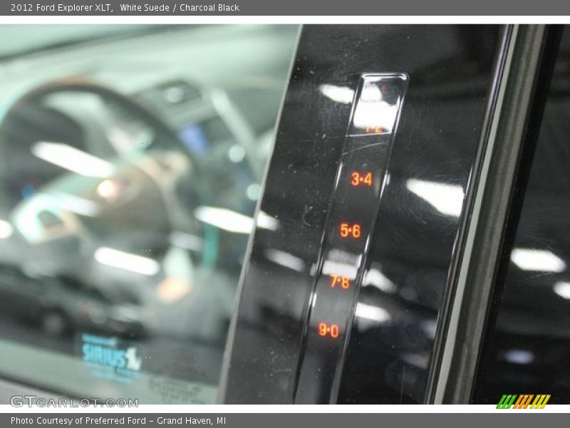 White Suede / Charcoal Black 2012 Ford Explorer XLT