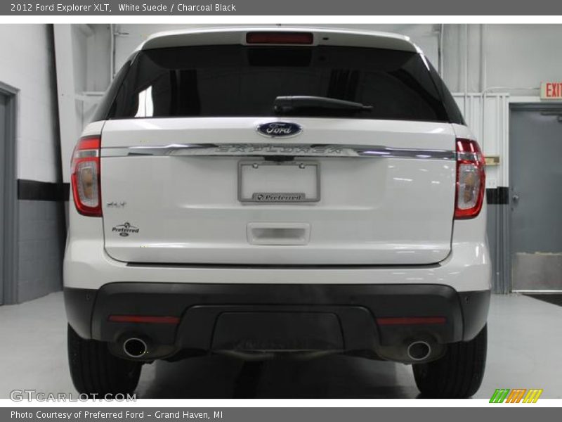 White Suede / Charcoal Black 2012 Ford Explorer XLT