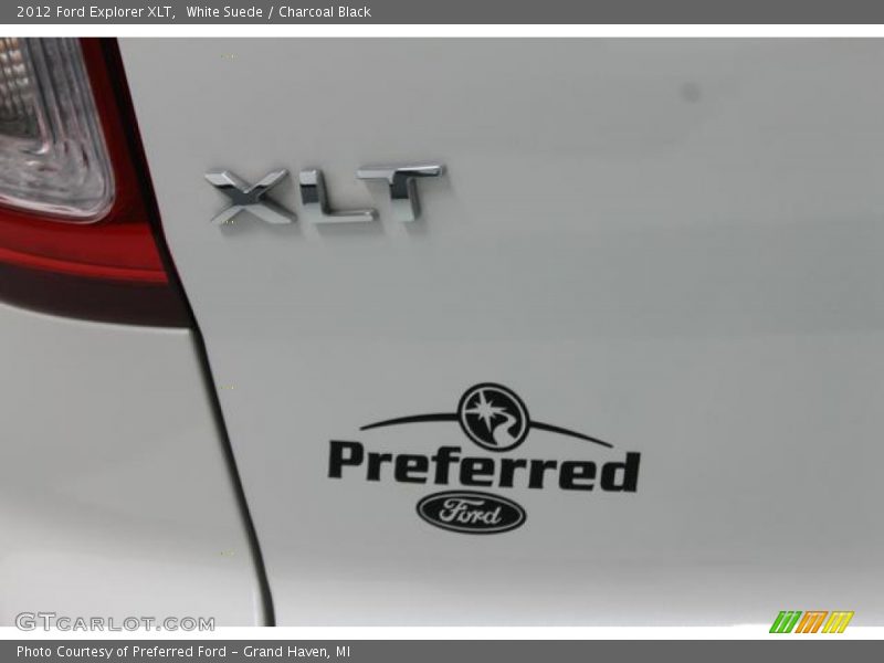 White Suede / Charcoal Black 2012 Ford Explorer XLT