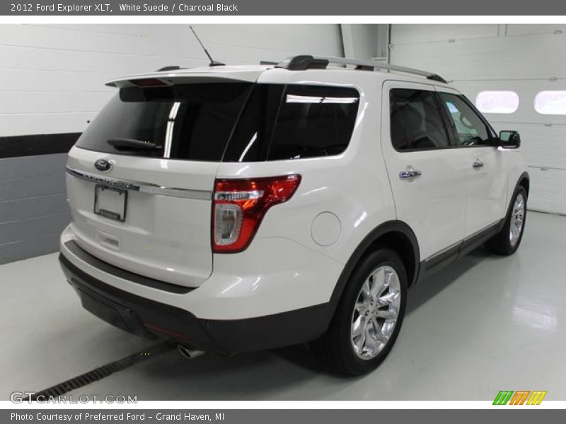 White Suede / Charcoal Black 2012 Ford Explorer XLT