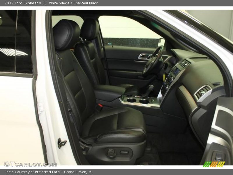 White Suede / Charcoal Black 2012 Ford Explorer XLT