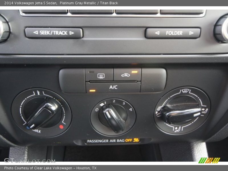Platinum Gray Metallic / Titan Black 2014 Volkswagen Jetta S Sedan