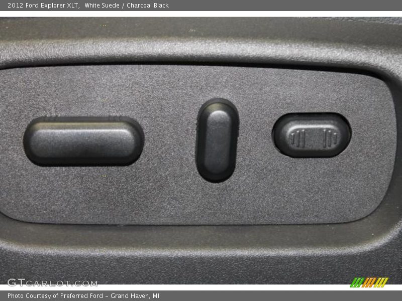 White Suede / Charcoal Black 2012 Ford Explorer XLT