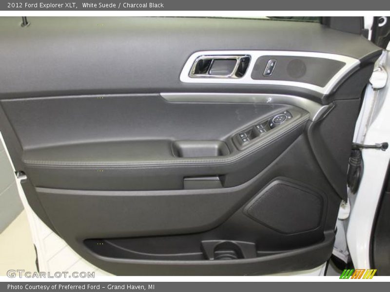 White Suede / Charcoal Black 2012 Ford Explorer XLT