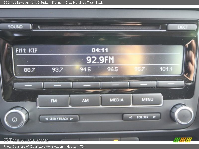 Platinum Gray Metallic / Titan Black 2014 Volkswagen Jetta S Sedan