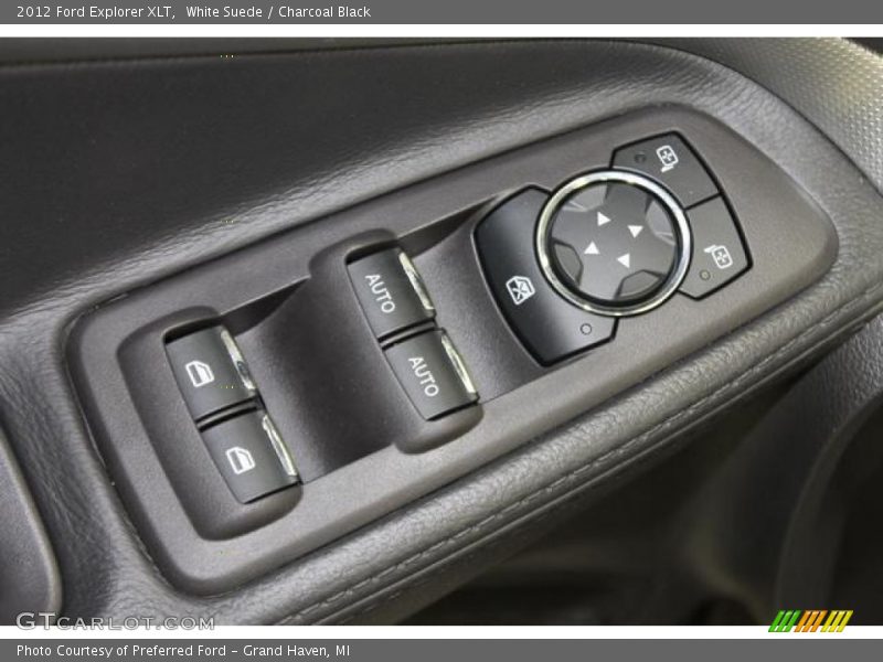 White Suede / Charcoal Black 2012 Ford Explorer XLT
