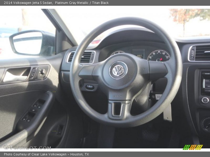 Platinum Gray Metallic / Titan Black 2014 Volkswagen Jetta S Sedan