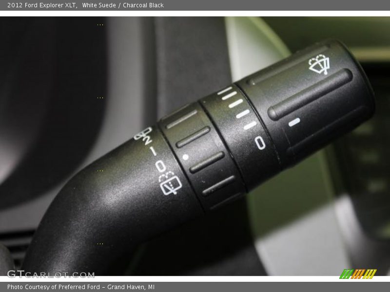 White Suede / Charcoal Black 2012 Ford Explorer XLT