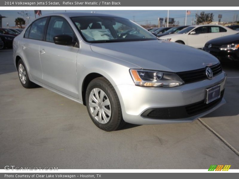 Reflex Silver Metallic / Titan Black 2014 Volkswagen Jetta S Sedan