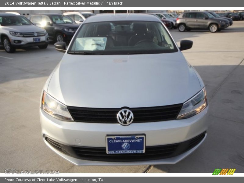 Reflex Silver Metallic / Titan Black 2014 Volkswagen Jetta S Sedan