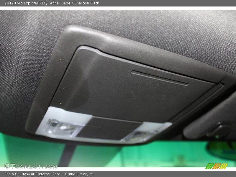 White Suede / Charcoal Black 2012 Ford Explorer XLT