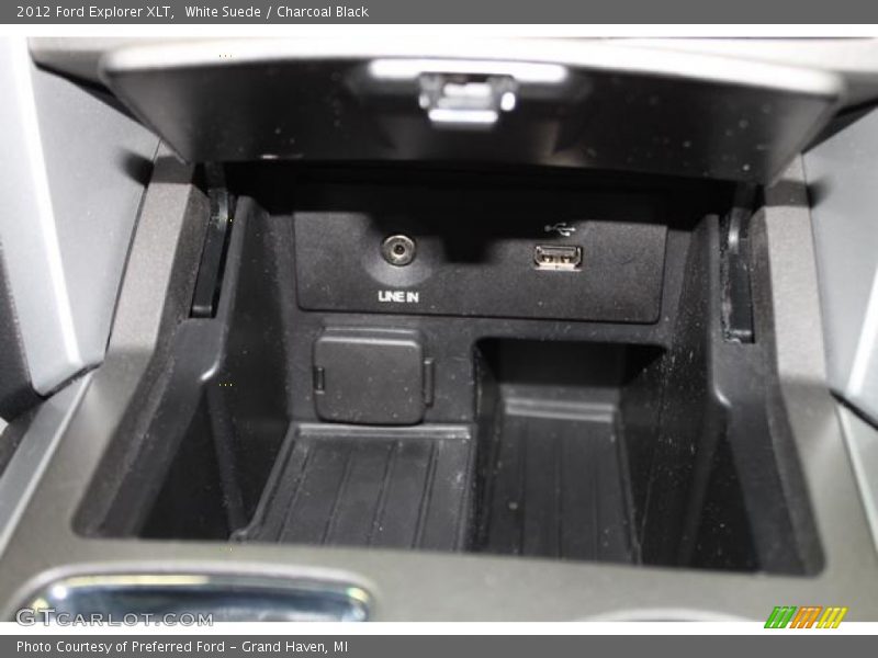 White Suede / Charcoal Black 2012 Ford Explorer XLT