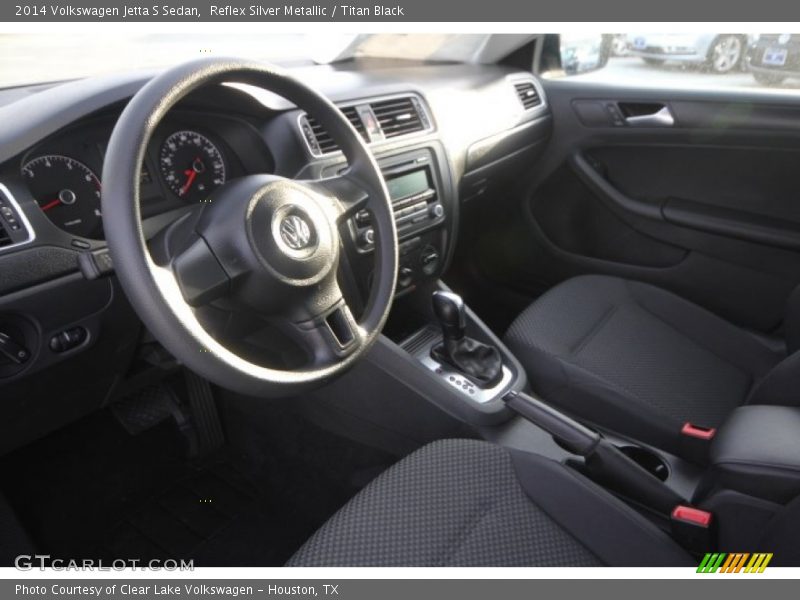 Reflex Silver Metallic / Titan Black 2014 Volkswagen Jetta S Sedan