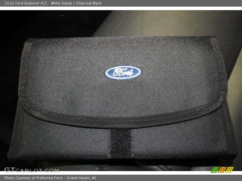 White Suede / Charcoal Black 2012 Ford Explorer XLT