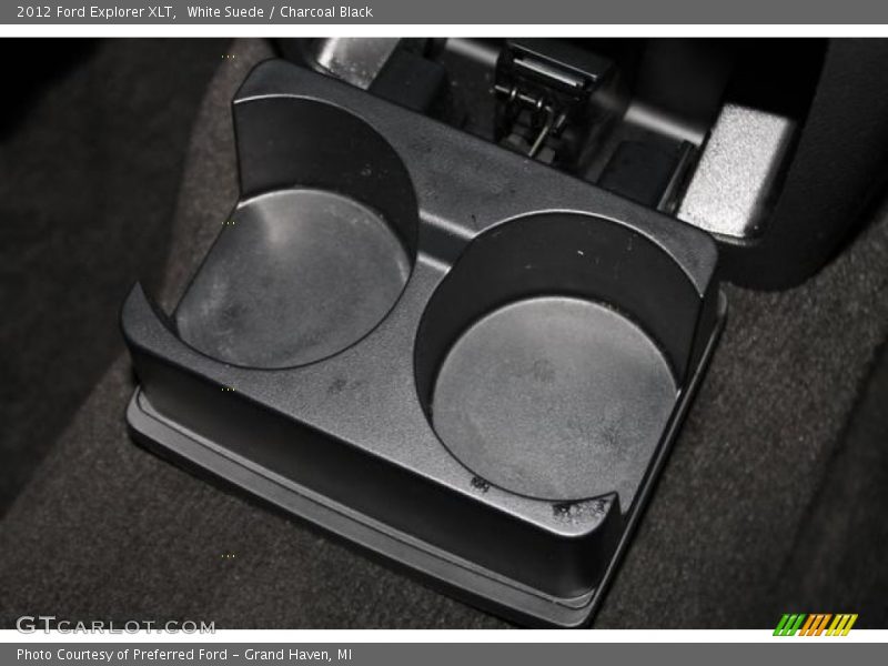 White Suede / Charcoal Black 2012 Ford Explorer XLT
