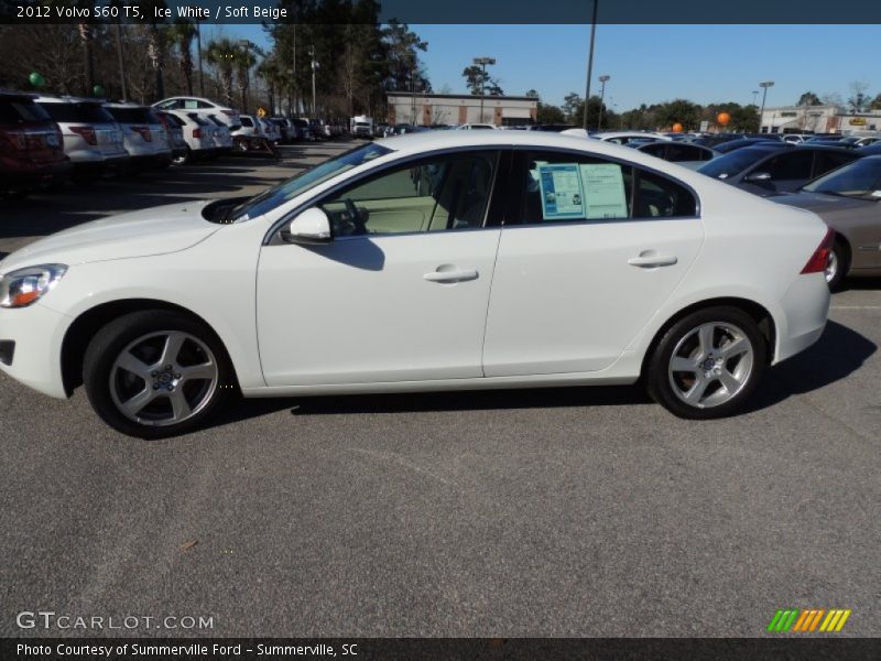 Ice White / Soft Beige 2012 Volvo S60 T5