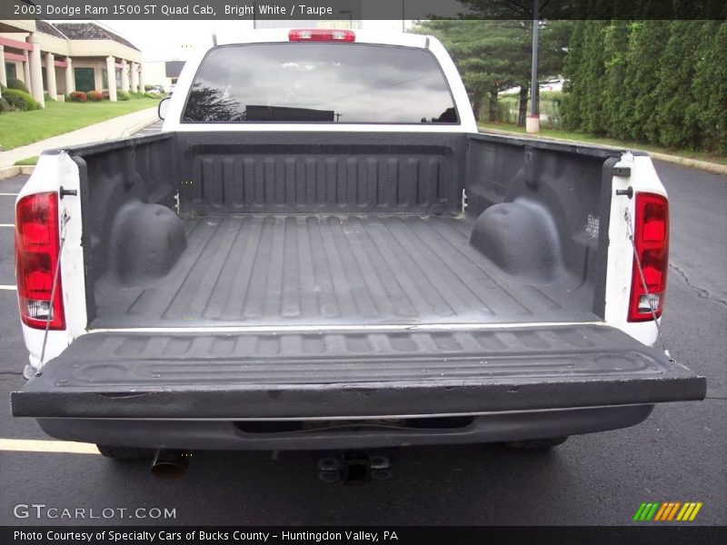 Bright White / Taupe 2003 Dodge Ram 1500 ST Quad Cab