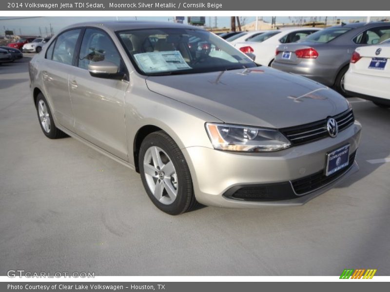 Moonrock Silver Metallic / Cornsilk Beige 2014 Volkswagen Jetta TDI Sedan