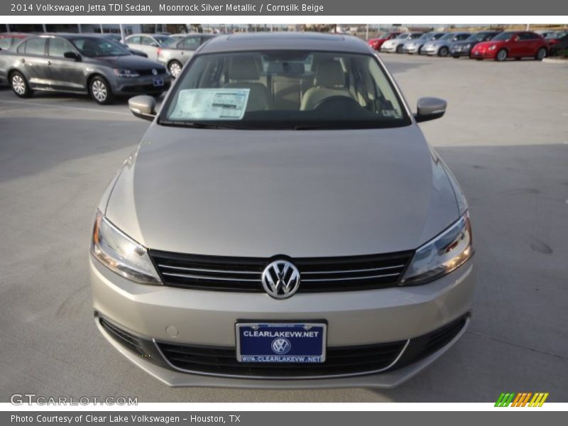 Moonrock Silver Metallic / Cornsilk Beige 2014 Volkswagen Jetta TDI Sedan