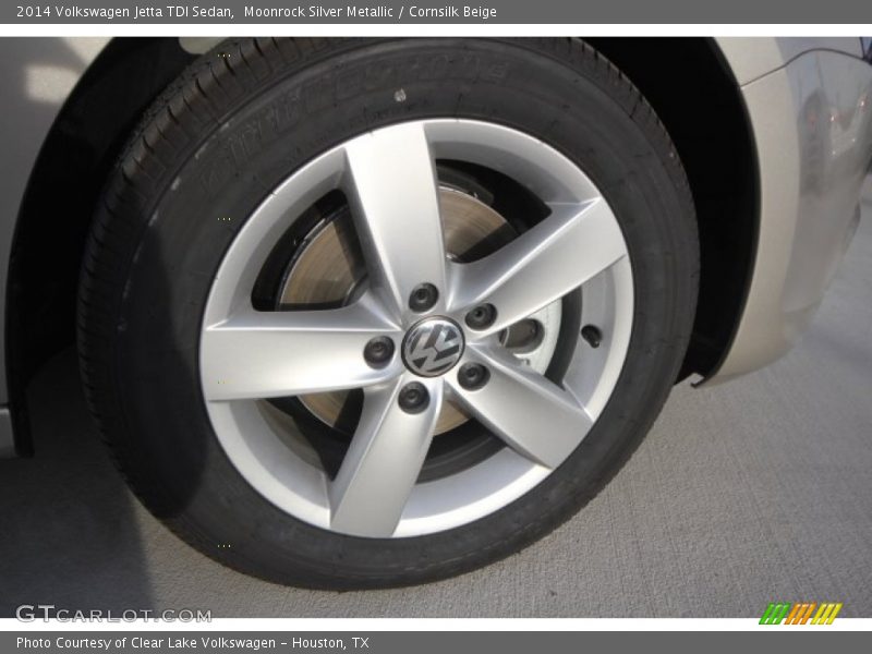 Moonrock Silver Metallic / Cornsilk Beige 2014 Volkswagen Jetta TDI Sedan