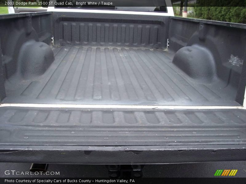 Bright White / Taupe 2003 Dodge Ram 1500 ST Quad Cab