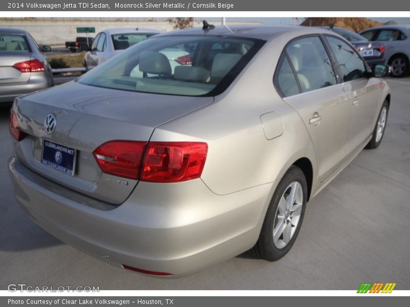 Moonrock Silver Metallic / Cornsilk Beige 2014 Volkswagen Jetta TDI Sedan