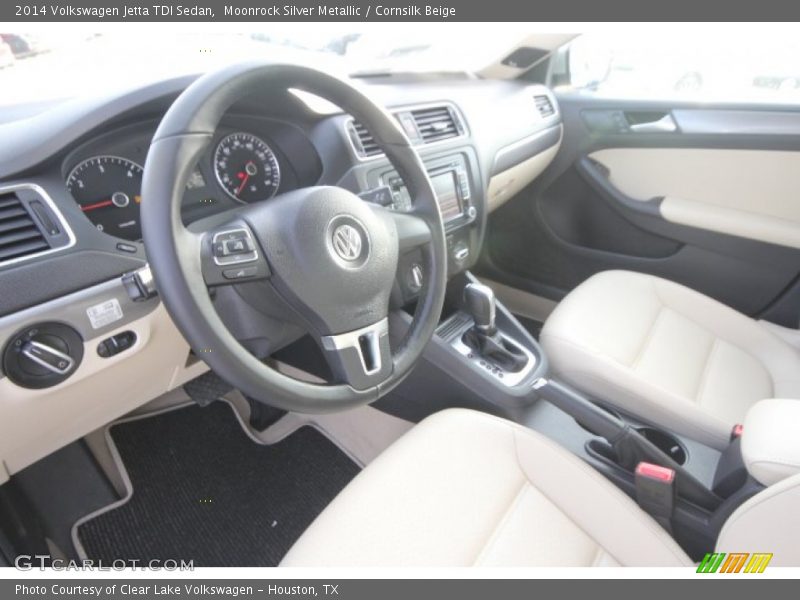 Moonrock Silver Metallic / Cornsilk Beige 2014 Volkswagen Jetta TDI Sedan
