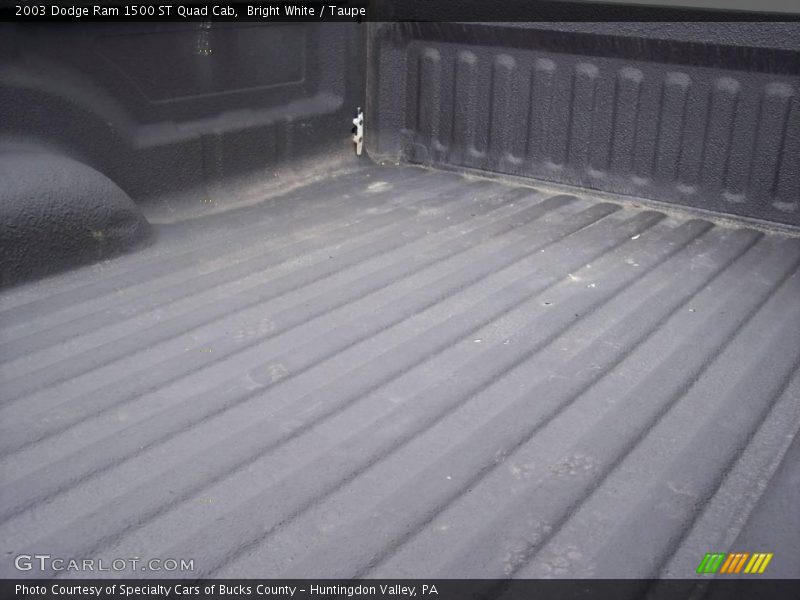Bright White / Taupe 2003 Dodge Ram 1500 ST Quad Cab