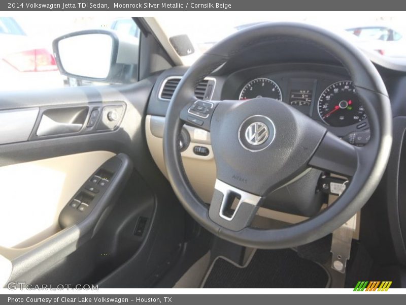 Moonrock Silver Metallic / Cornsilk Beige 2014 Volkswagen Jetta TDI Sedan
