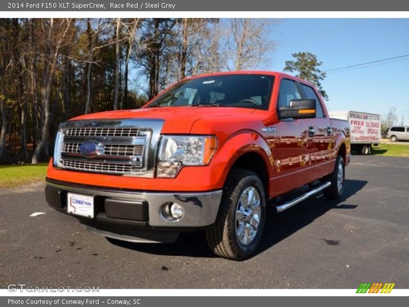 Race Red / Steel Grey 2014 Ford F150 XLT SuperCrew
