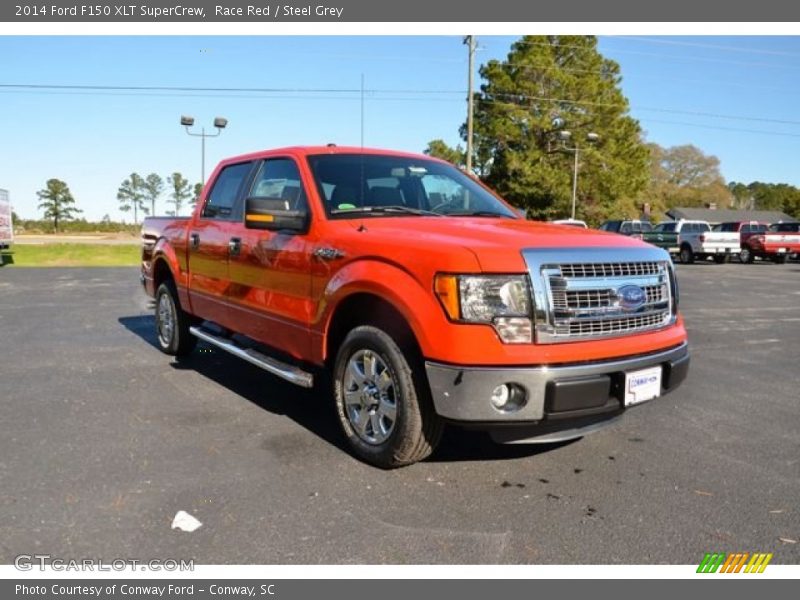 Race Red / Steel Grey 2014 Ford F150 XLT SuperCrew