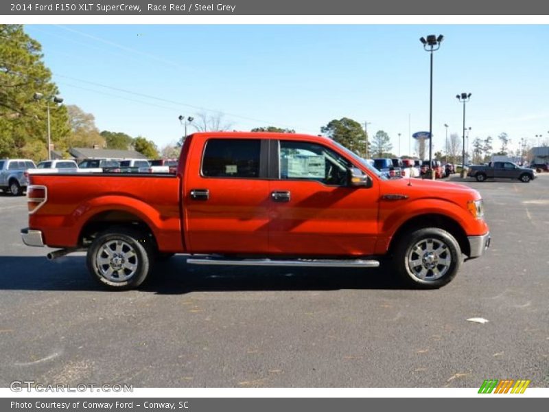 Race Red / Steel Grey 2014 Ford F150 XLT SuperCrew