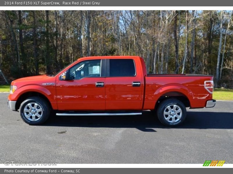 Race Red / Steel Grey 2014 Ford F150 XLT SuperCrew