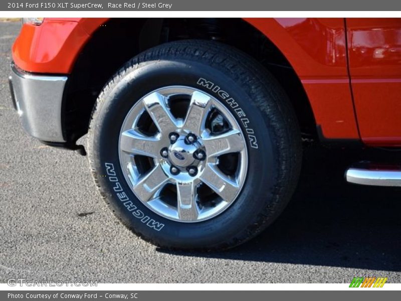 Race Red / Steel Grey 2014 Ford F150 XLT SuperCrew