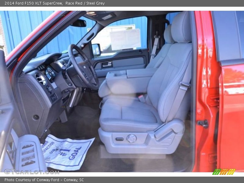 Race Red / Steel Grey 2014 Ford F150 XLT SuperCrew