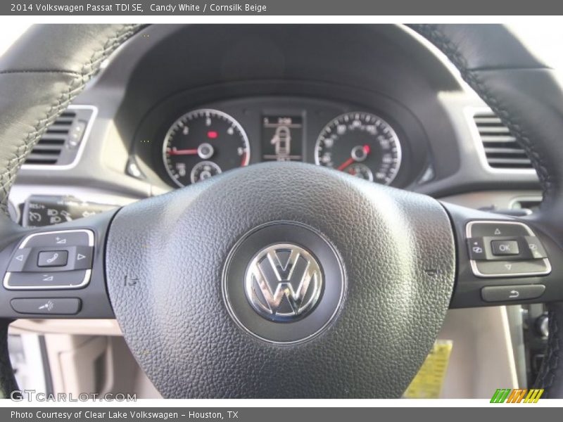 Candy White / Cornsilk Beige 2014 Volkswagen Passat TDI SE