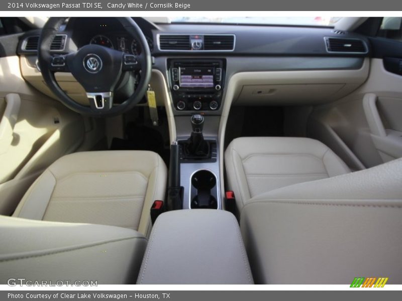 Candy White / Cornsilk Beige 2014 Volkswagen Passat TDI SE