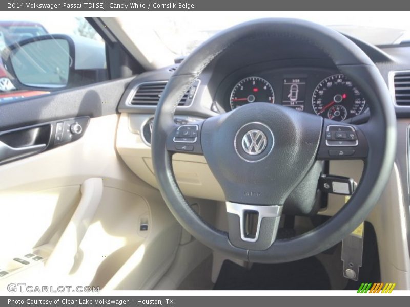 Candy White / Cornsilk Beige 2014 Volkswagen Passat TDI SE