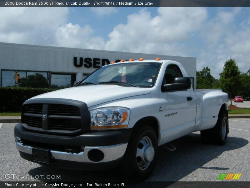 Bright White / Medium Slate Gray 2006 Dodge Ram 3500 ST Regular Cab Dually