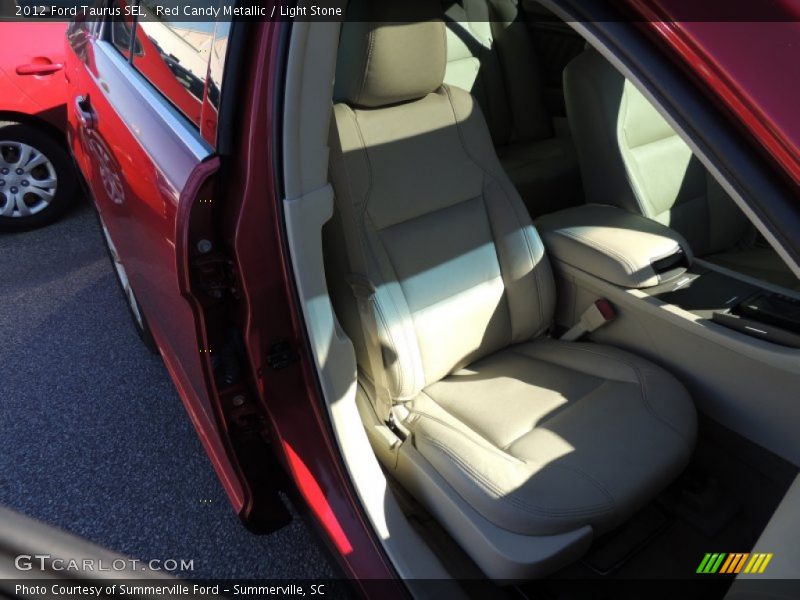 Red Candy Metallic / Light Stone 2012 Ford Taurus SEL