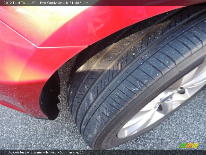 Red Candy Metallic / Light Stone 2012 Ford Taurus SEL