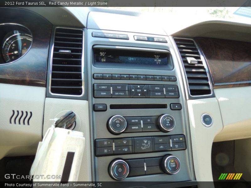 Red Candy Metallic / Light Stone 2012 Ford Taurus SEL
