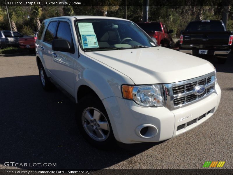 Oxford White / Stone 2011 Ford Escape XLS