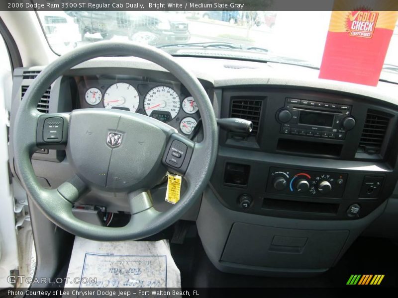 Bright White / Medium Slate Gray 2006 Dodge Ram 3500 ST Regular Cab Dually